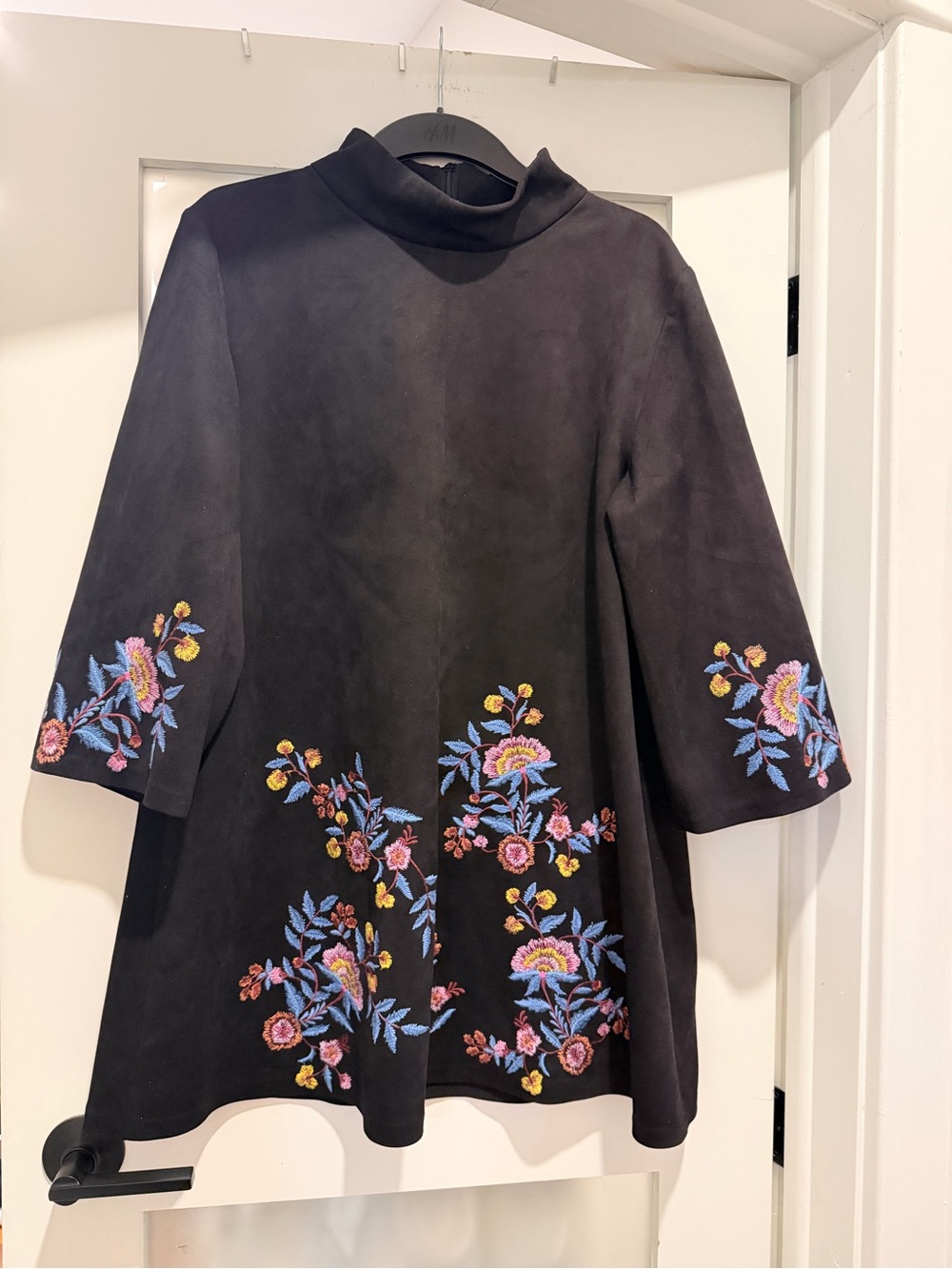Zara XXL Floral Embroidered Tunic Top